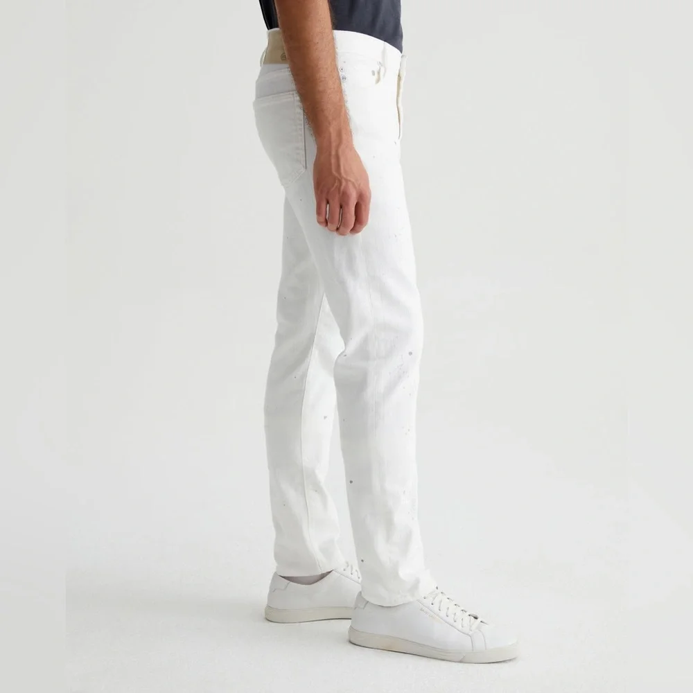 AG Adriano Goldschmied. White Tellis Modern Slim. Size 36. Short.